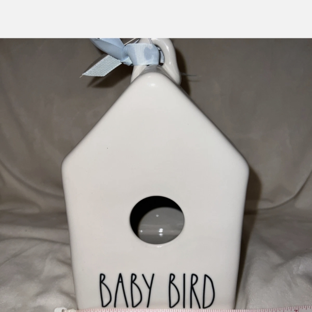 White Ceramic Birdhouse for Baby Birds